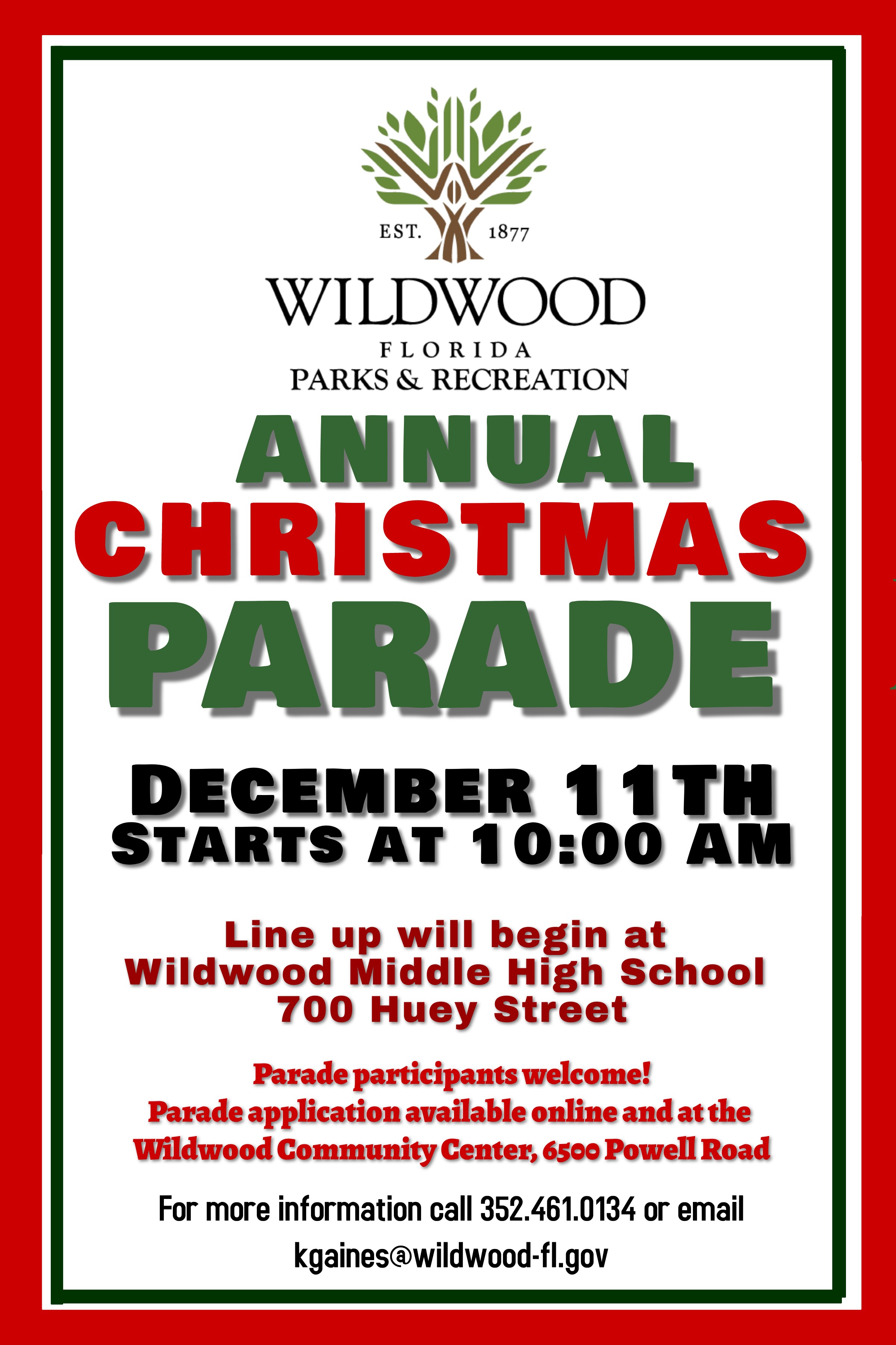 Annual Christmas Parade Wildwood Florida