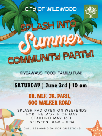 Splash Into Summer Party - June 3, 2023 at 10am