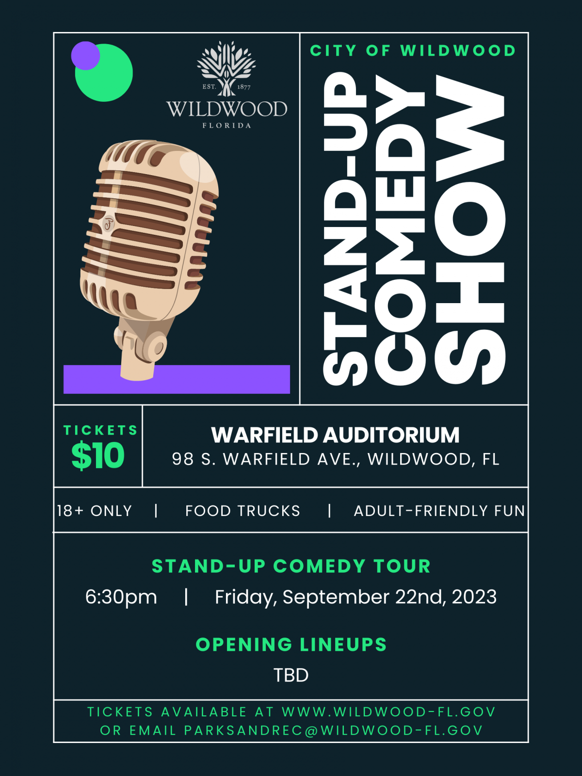 Adult Stand-Up Comedy Show | Wildwood Florida